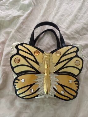 BRACCIALINI leather handbag butterfly